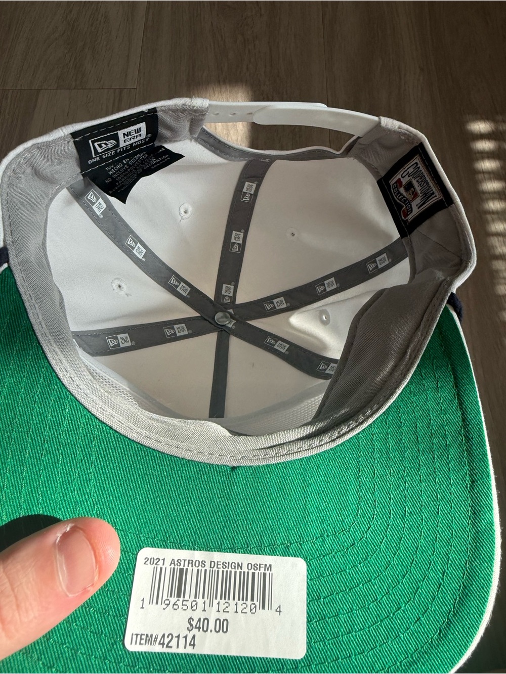 New Era Houston Astros 2021 Retro Texas Logo Golfer Snapback Hat White - Picture 4 of 4